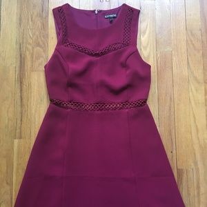 Express Merlot Cocktail Dress